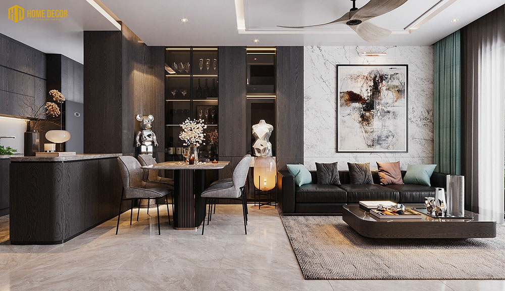 Dự án thiết kế hoàn thiện căn hộ bàn giao thô Le Grand Jardin - Home Decor